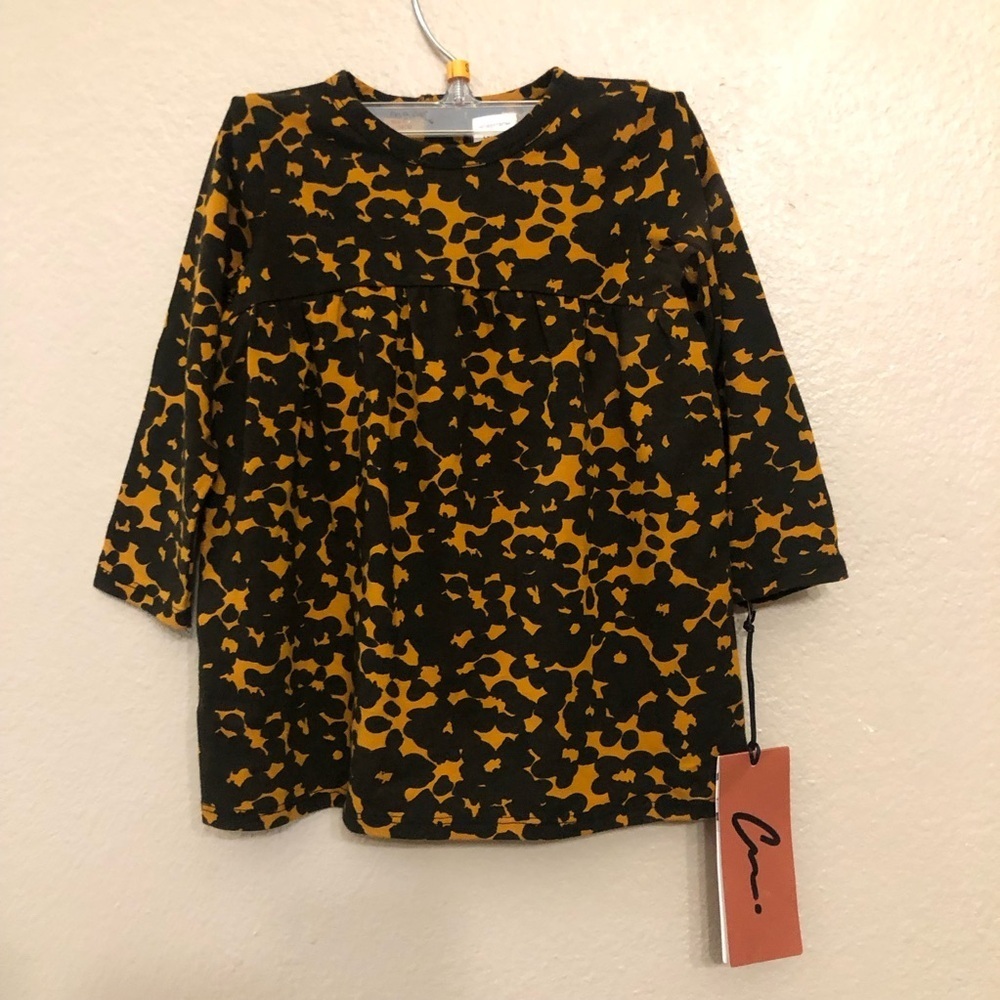Nordstrom by Cristina Martinez Baby’s Brown Bloom Smudge Dress- Size 18m